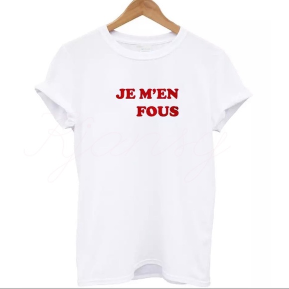 JE M’EN FOUS Graphic Tee - Picture 5 of 6